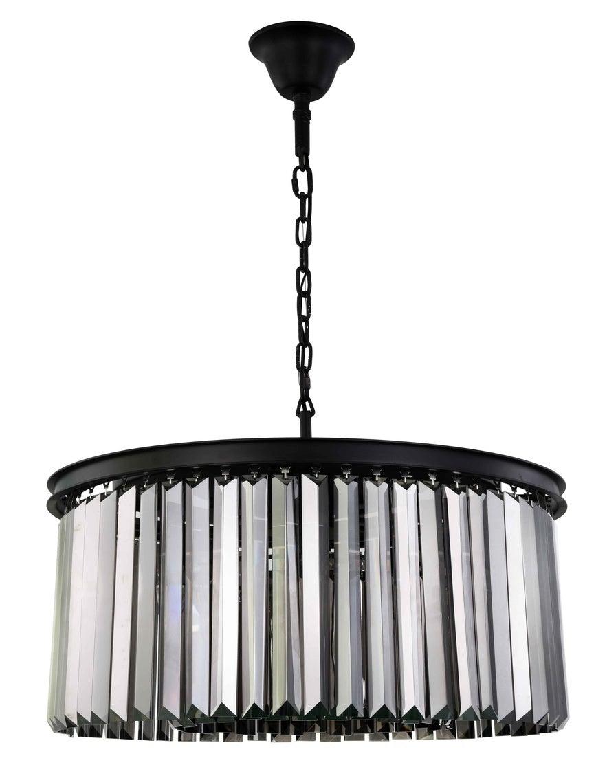 Steel Frame with Clear Crystal Rod Pendant / Chandelier - LV LIGHTING