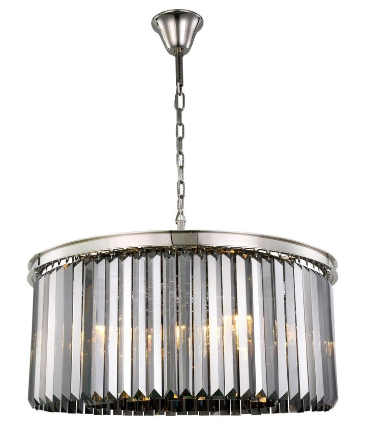 Steel Frame with Clear Crystal Rod Pendant / Chandelier - LV LIGHTING