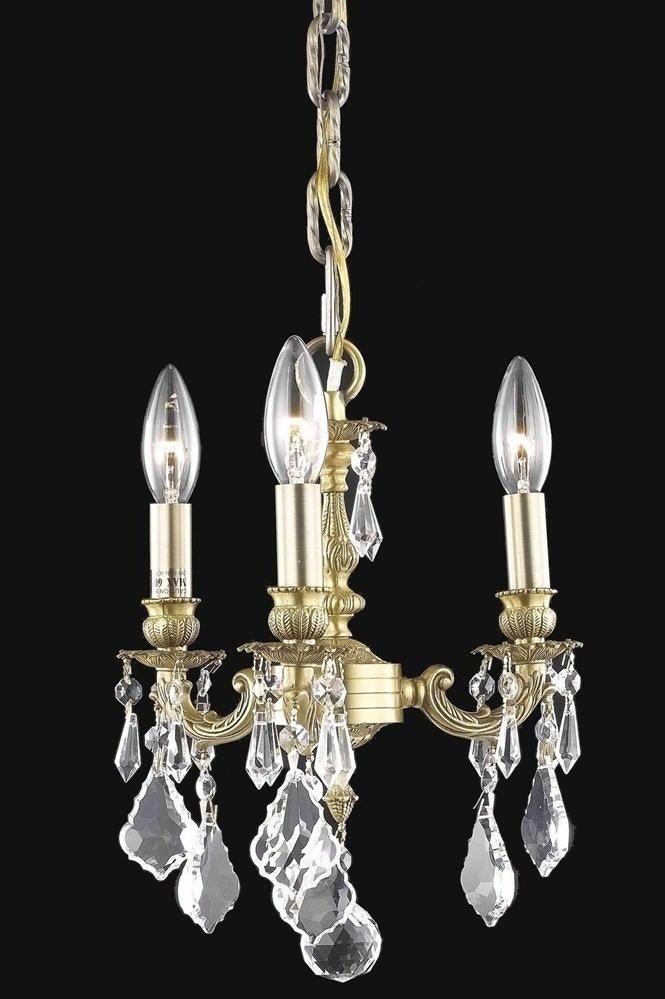 Steel with Clear Crystal and Strand Mini Pendant - LV LIGHTING
