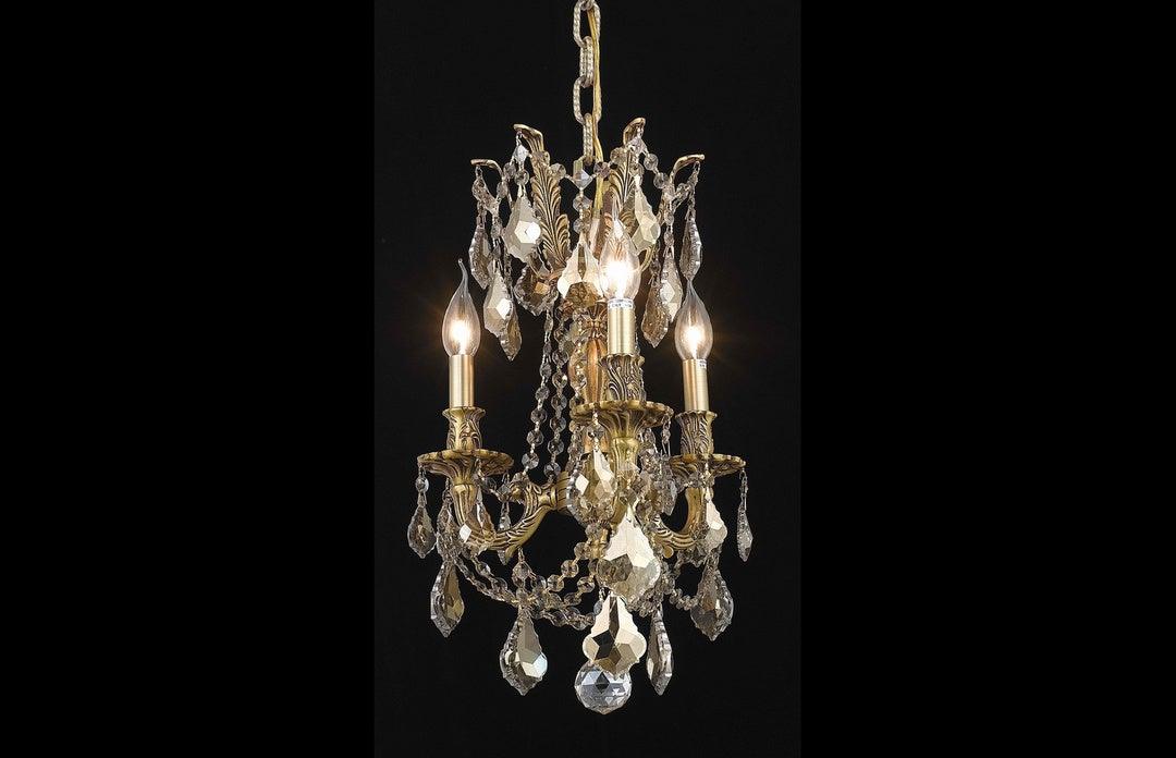Steel with Clear Crystal Drop Drum Shade Pendant - LV LIGHTING
