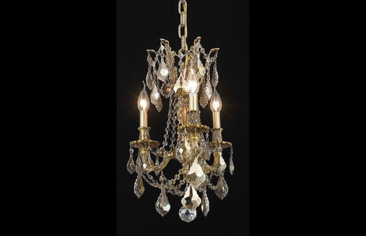 Steel with Clear Crystal Drop Drum Shade Pendant - LV LIGHTING