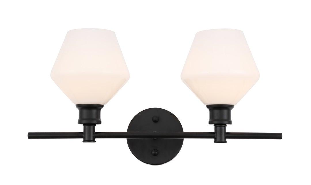 Steel with Frosted Glass Shade Vanity Light - LV LIGHTING
