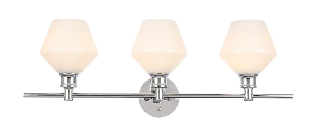 Chrome with Frosted Glass Shade Vanity Light - LV LIGHTING