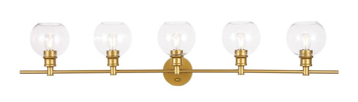 Steel with Clear Glass Shade Vanity Light - LV LIGHTING