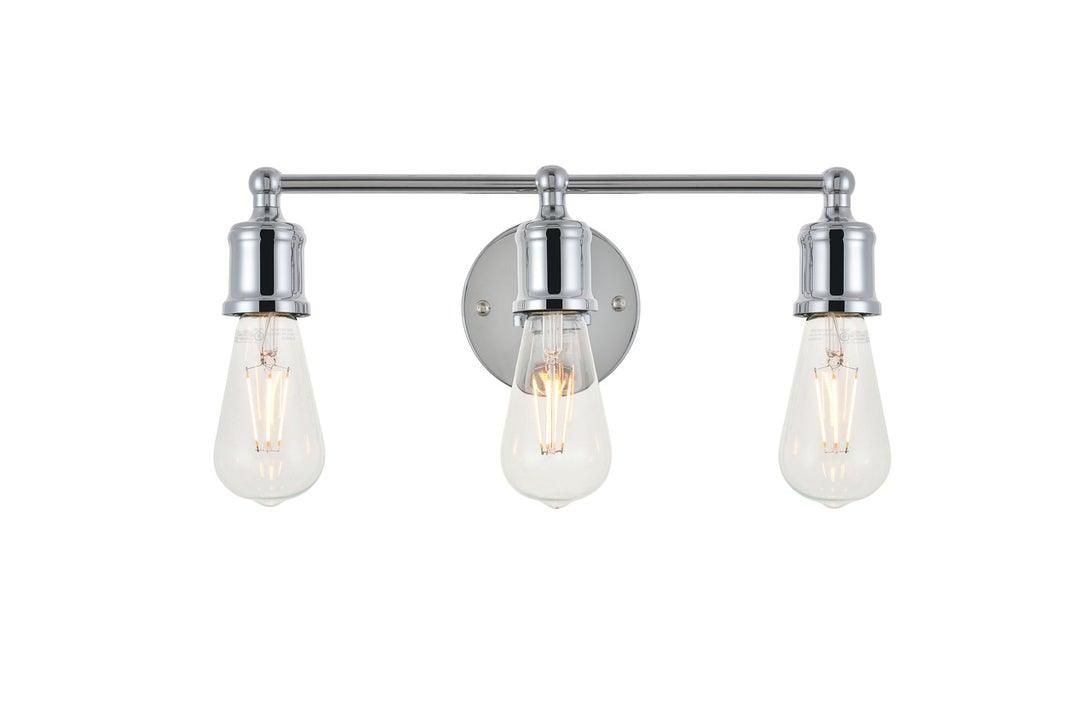 Chrome with 3 Light Vanity Light - LV LIGHTING