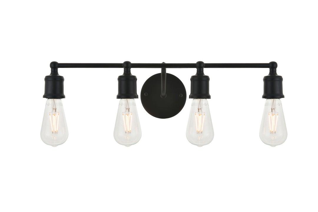 Steel Minimalist 4 Light Vanity Light - LV LIGHTING
