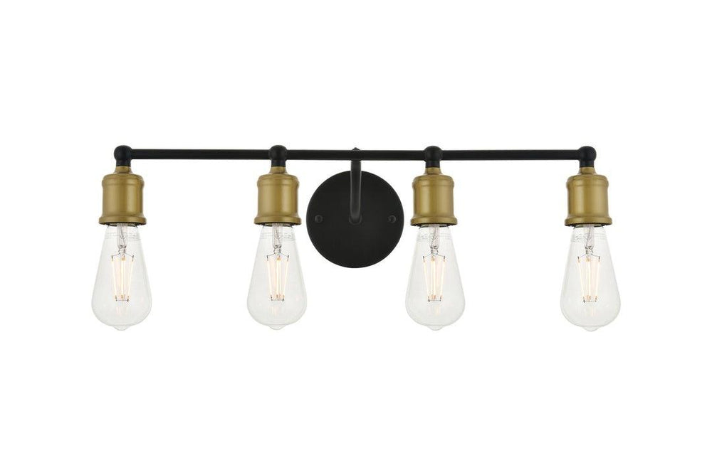 Steel Minimalist 4 Light Vanity Light - LV LIGHTING