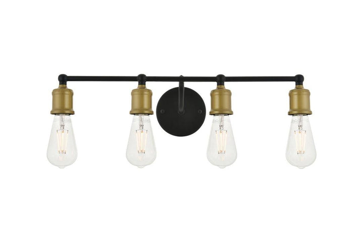 Steel Minimalist 4 Light Vanity Light - LV LIGHTING