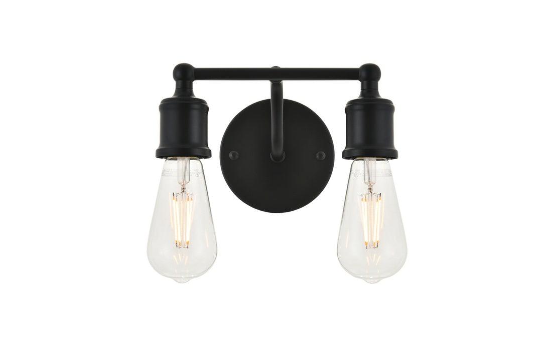 Steel with 2 Light Ministalist Vanity Light - LV LIGHTING