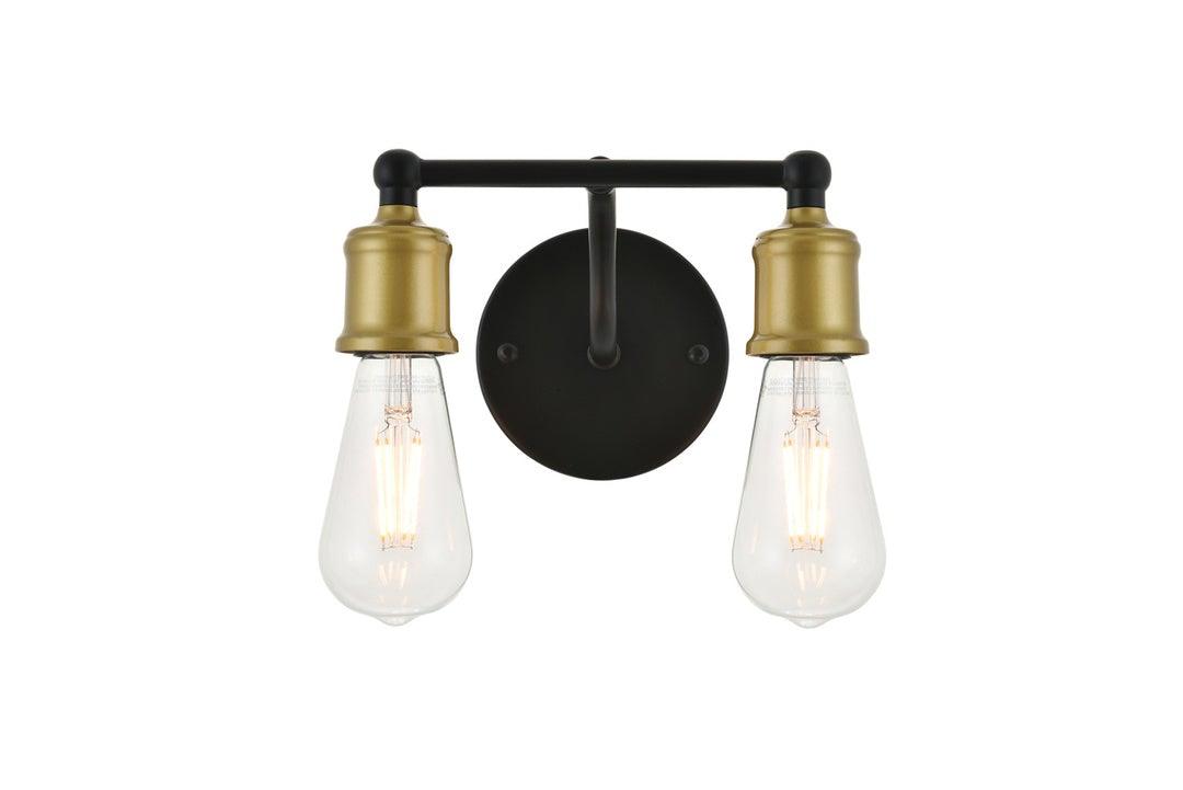 Steel with 2 Light Ministalist Vanity Light - LV LIGHTING