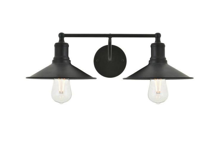 Steel with Disk Shade Vanity Light - LV LIGHTING