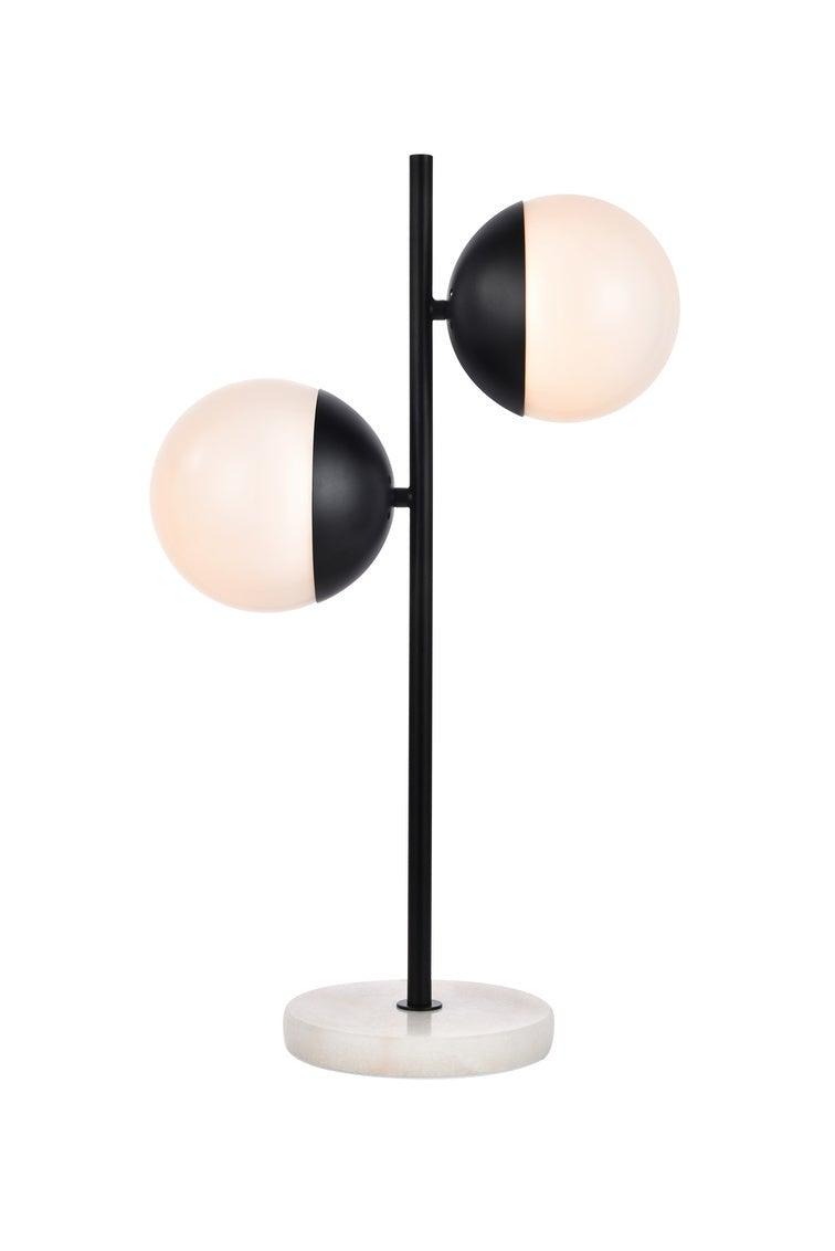 Steel with Glass Globe Table Lamp - LV LIGHTING