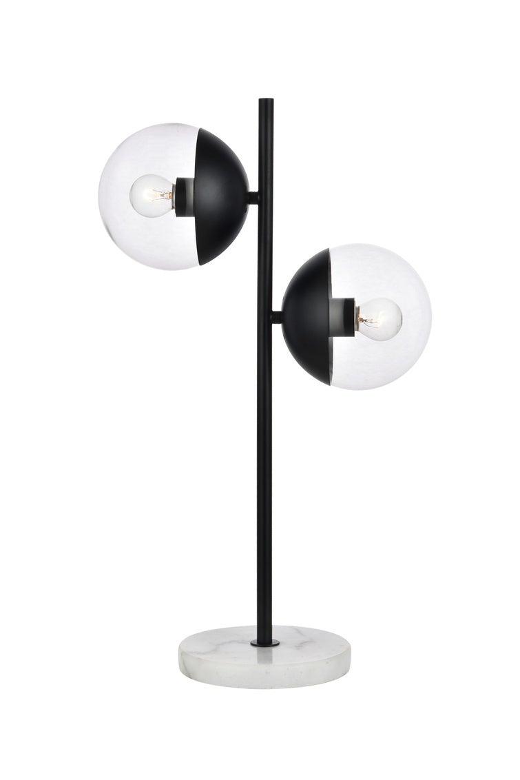 Steel with Glass Globe Table Lamp - LV LIGHTING