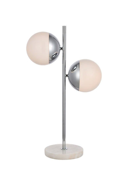 Steel with Glass Globe Table Lamp - LV LIGHTING