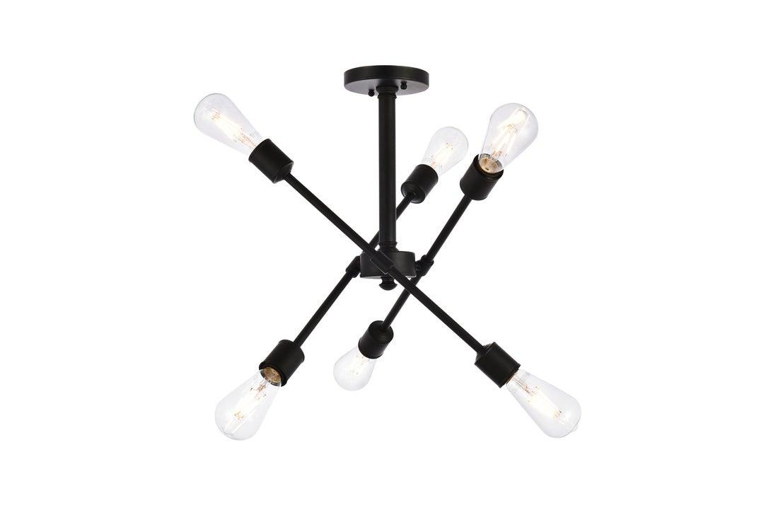 Steel with Adjustable Arm Semi Flush Mount - LV LIGHTING