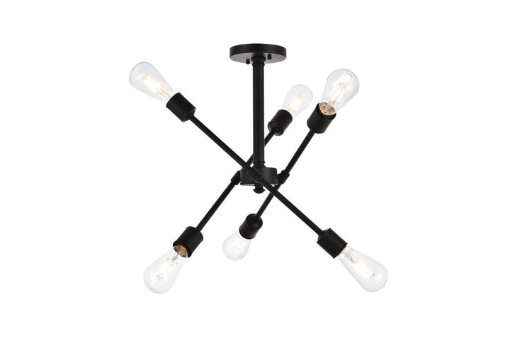 Steel with Adjustable Arm Semi Flush Mount - LV LIGHTING