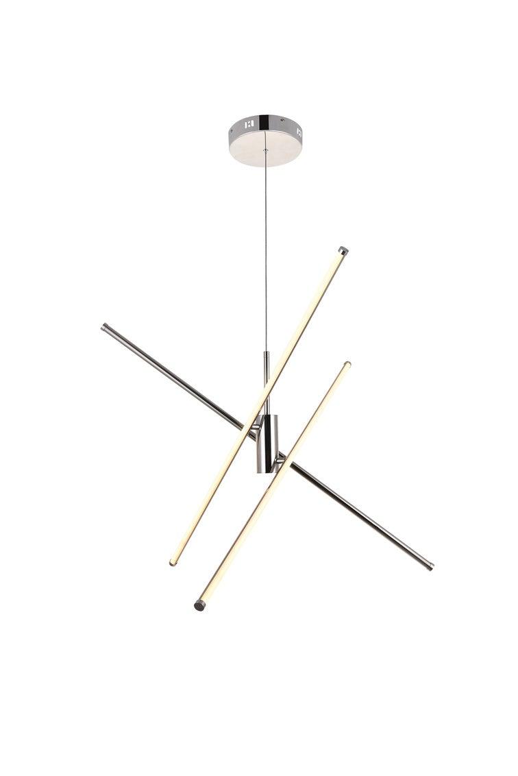 Steel with LED Adjustable Arm Chandelier - LV LIGHTING