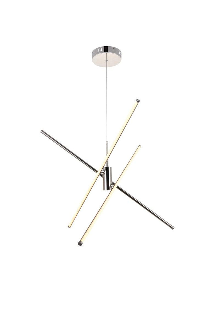 Steel with LED Adjustable Arm Chandelier - LV LIGHTING