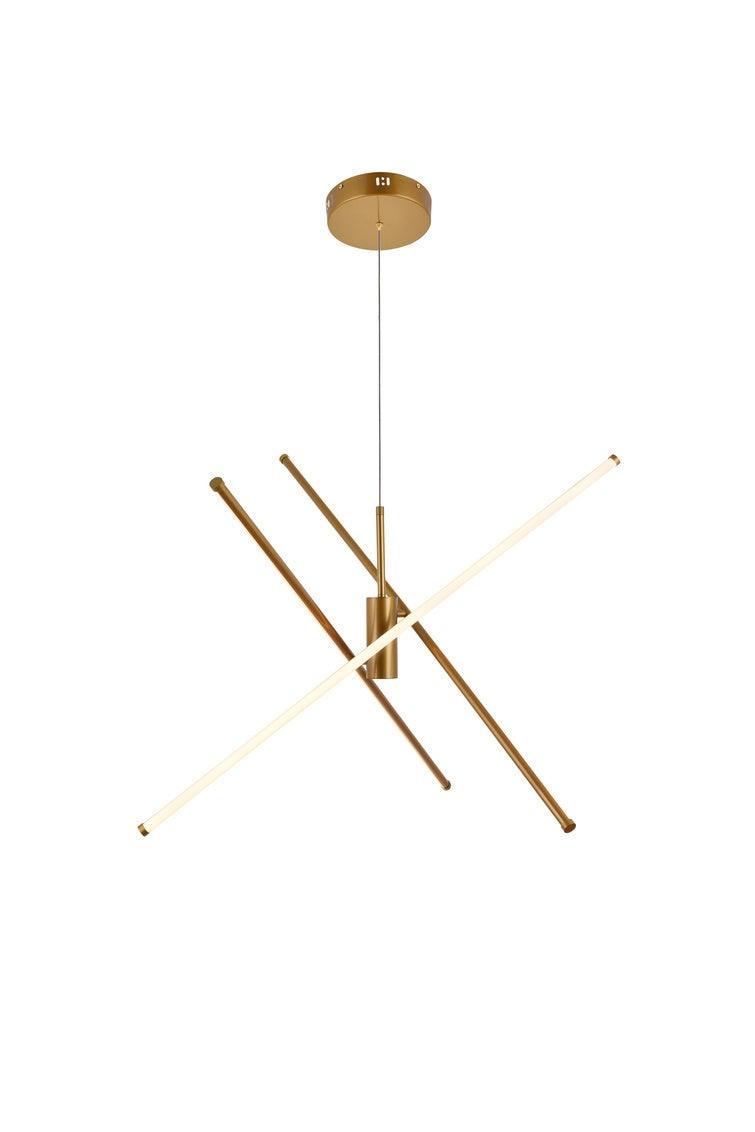 Steel with LED Adjustable Arm Chandelier - LV LIGHTING