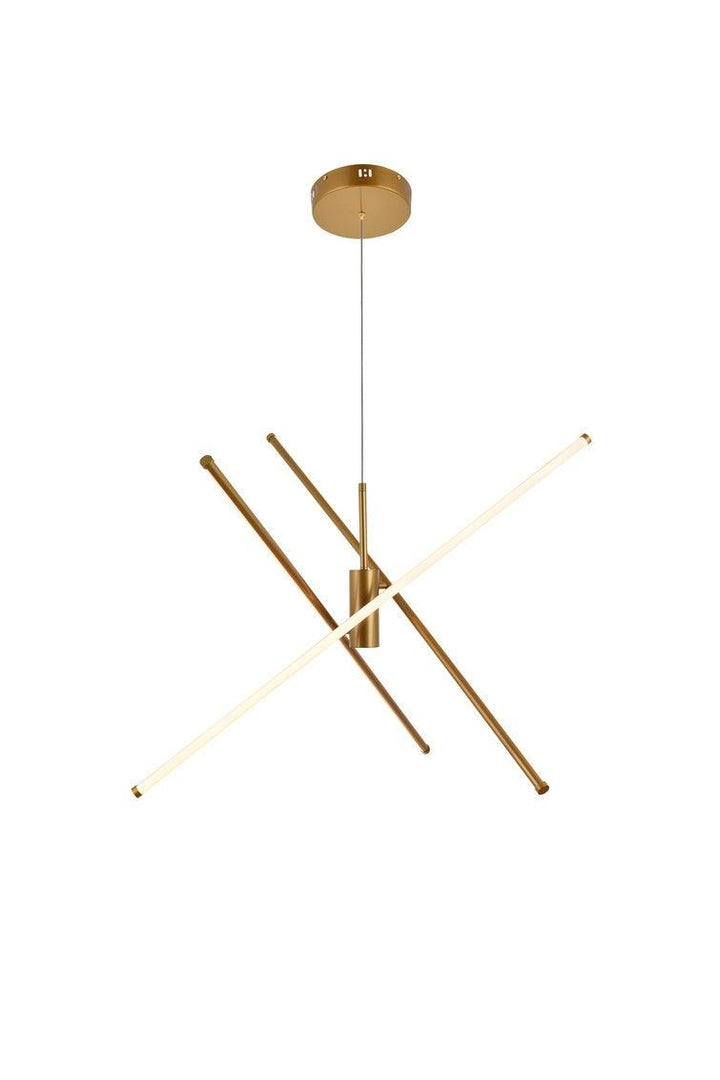 Steel with LED Adjustable Arm Chandelier - LV LIGHTING