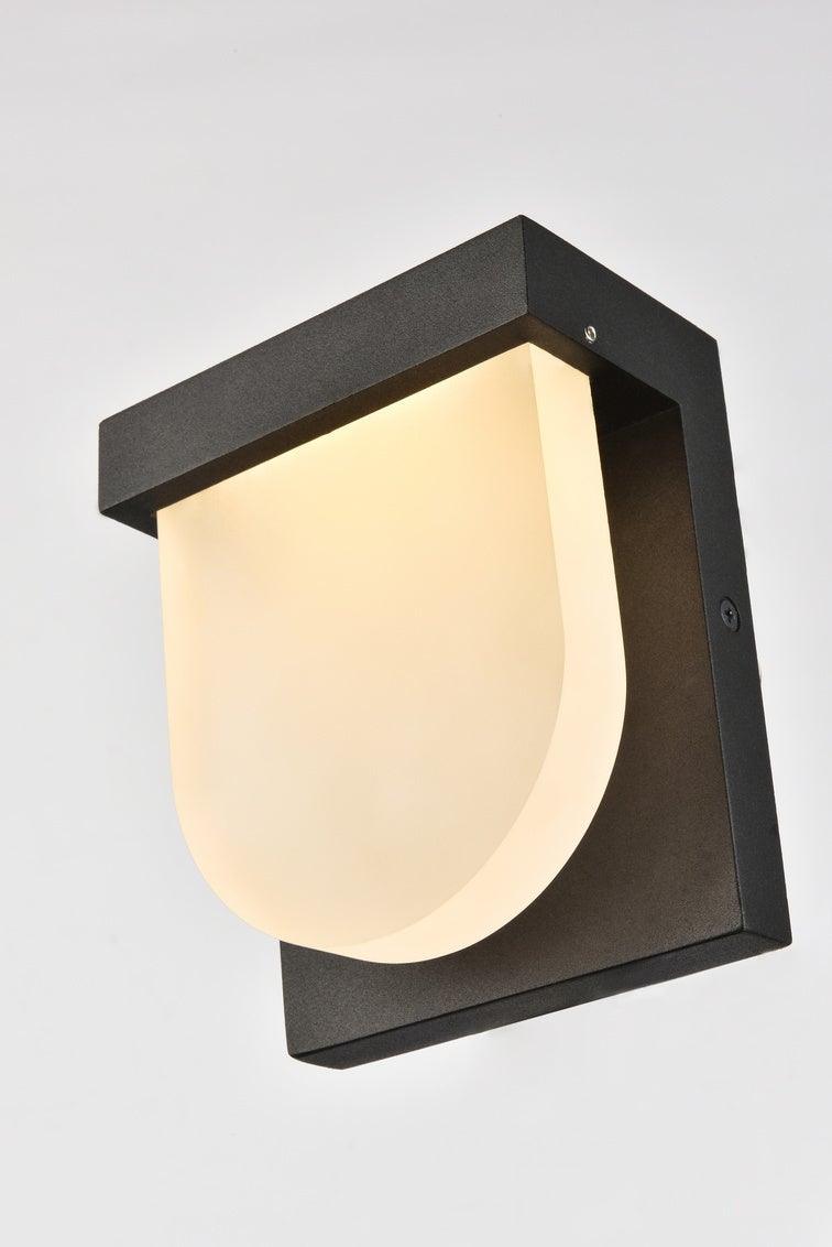 LED Aluminum with Acrylic Shade Outdoor Wall Sconce - LV LIGHTING