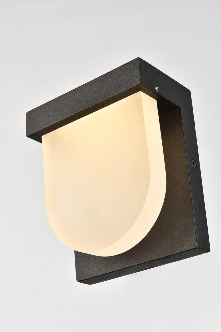 LED Aluminum with Acrylic Shade Outdoor Wall Sconce - LV LIGHTING