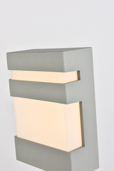 LED Aluminum Rectangular Outdoor Wall Sconce - LV LIGHTING