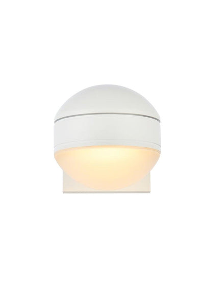 LED Aluminum with Acrylic Shade Globe Outdoor Wall Sconce - LV LIGHTING