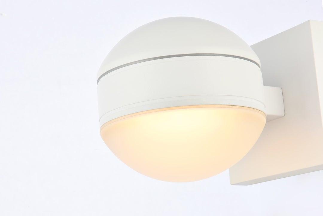 LED Aluminum with Acrylic Shade Globe Outdoor Wall Sconce - LV LIGHTING