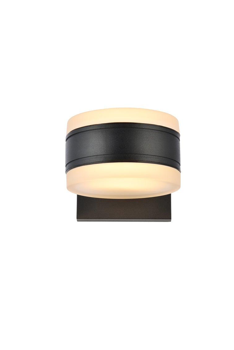 LED Steel with Acrylic Shade Outdoor Wall Sconce - LV LIGHTING