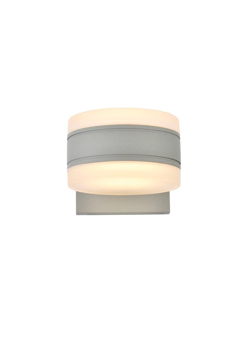 LED Steel with Acrylic Shade Outdoor Wall Sconce - LV LIGHTING
