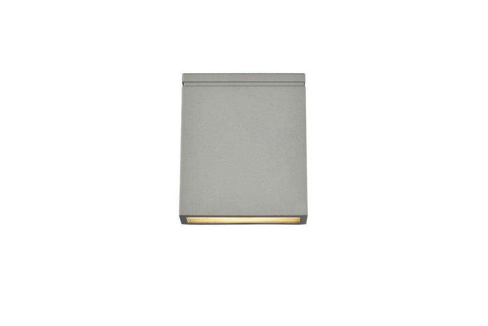 LED Aluminum Thin Rectangular Outdoor Wall Sconce - LV LIGHTING