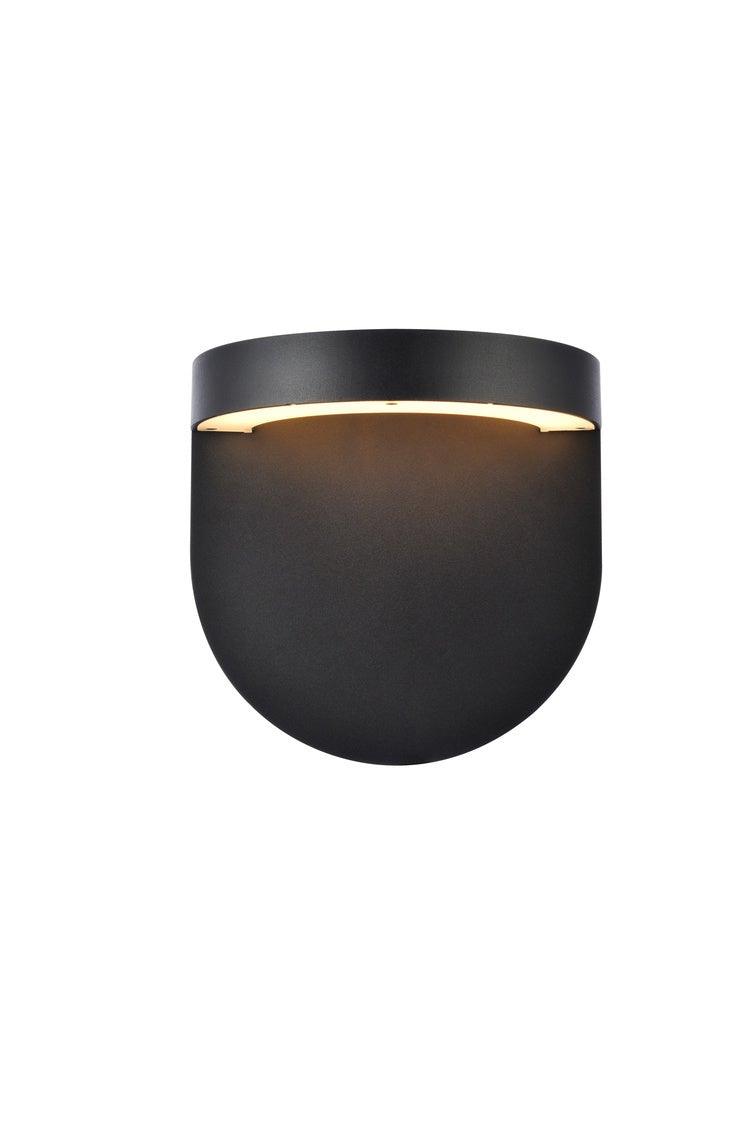 LED Aluminum Half Circle Outdoor Wall Sconce - LV LIGHTING