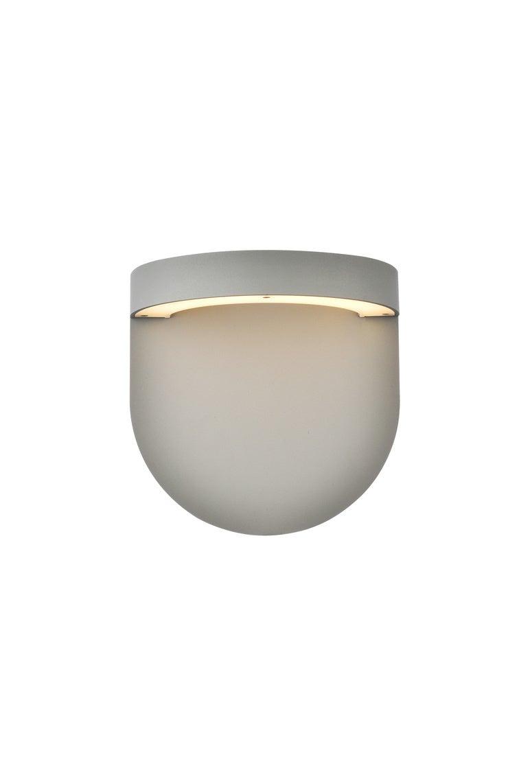 LED Aluminum Half Circle Outdoor Wall Sconce - LV LIGHTING