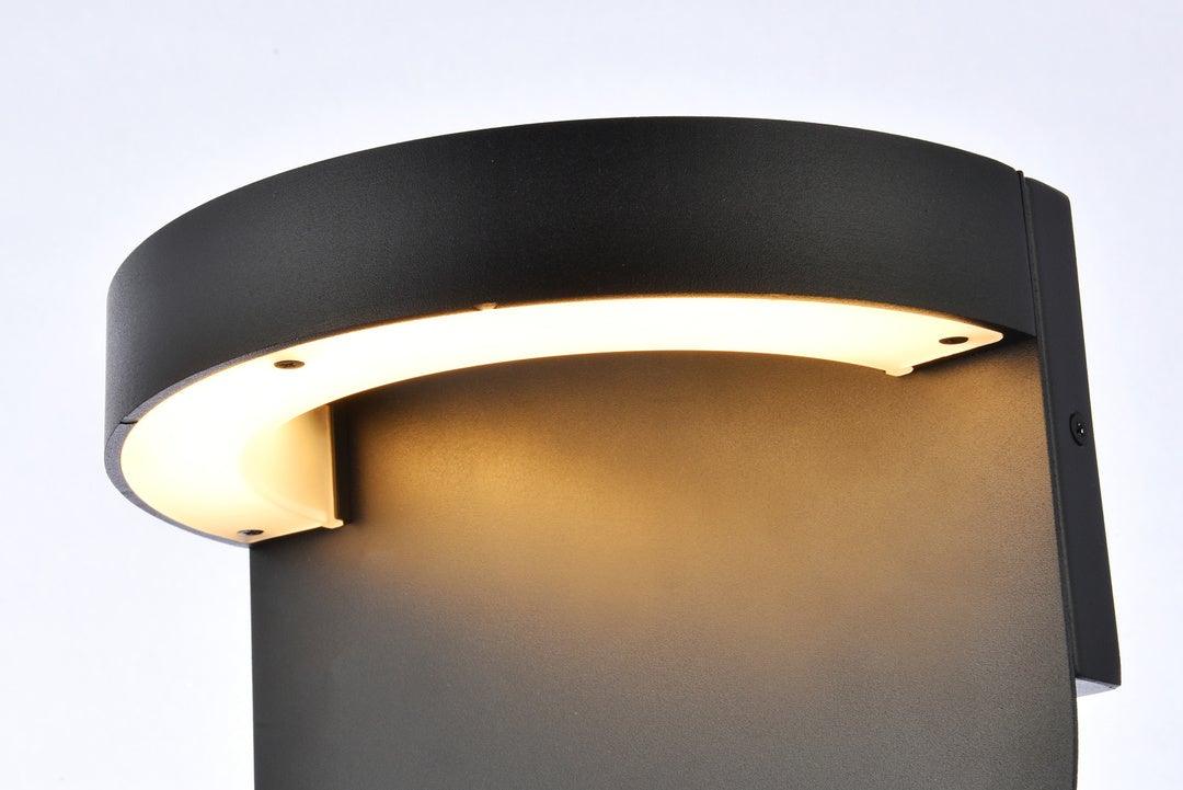 LED Aluminum Half Circle Outdoor Wall Sconce - LV LIGHTING