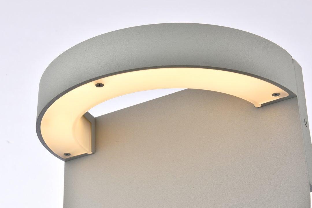 LED Aluminum Half Circle Outdoor Wall Sconce - LV LIGHTING