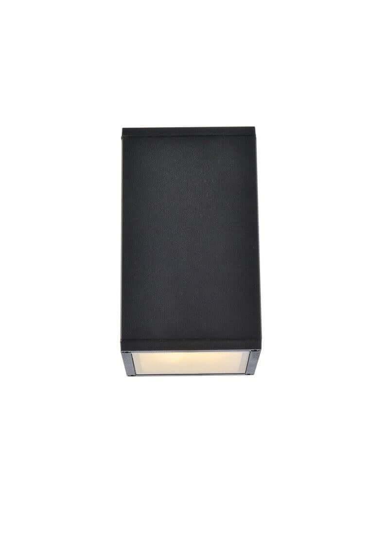 Aluminum Rectangular Box Outdoor Wall Sconce - LV LIGHTING