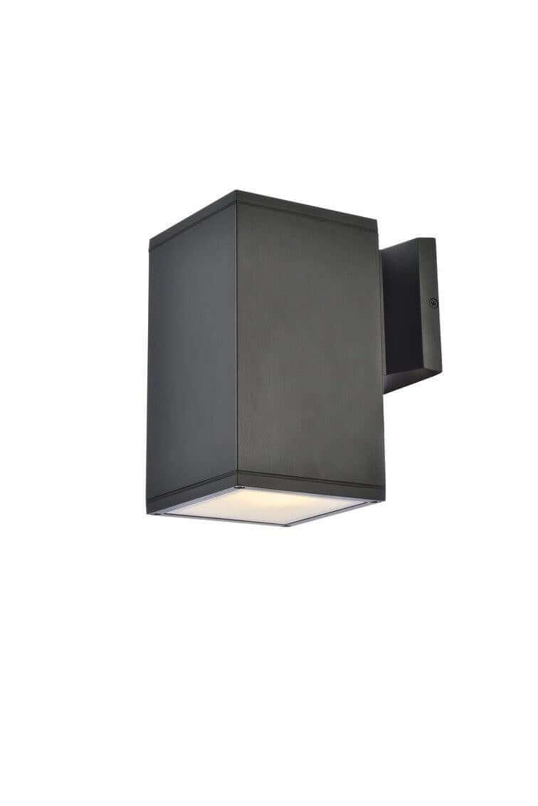 Aluminum Rectangular Box Outdoor Wall Sconce - LV LIGHTING