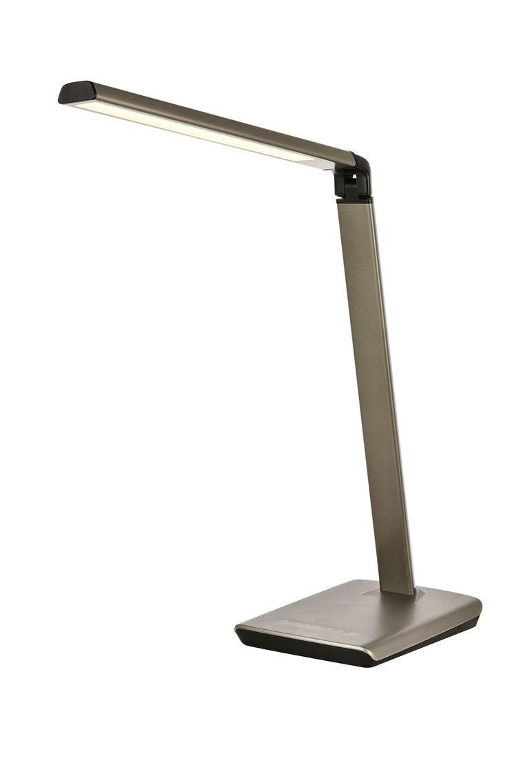 LED Metallic Grey Desk Lamp - LV LIGHTING