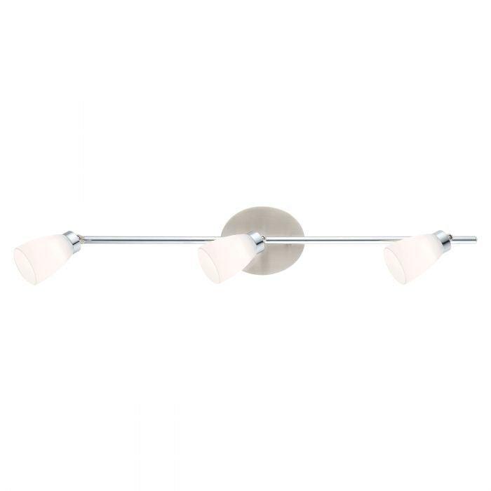 LED Satin Nickel with Glass Shade Track Light - LV LIGHTING