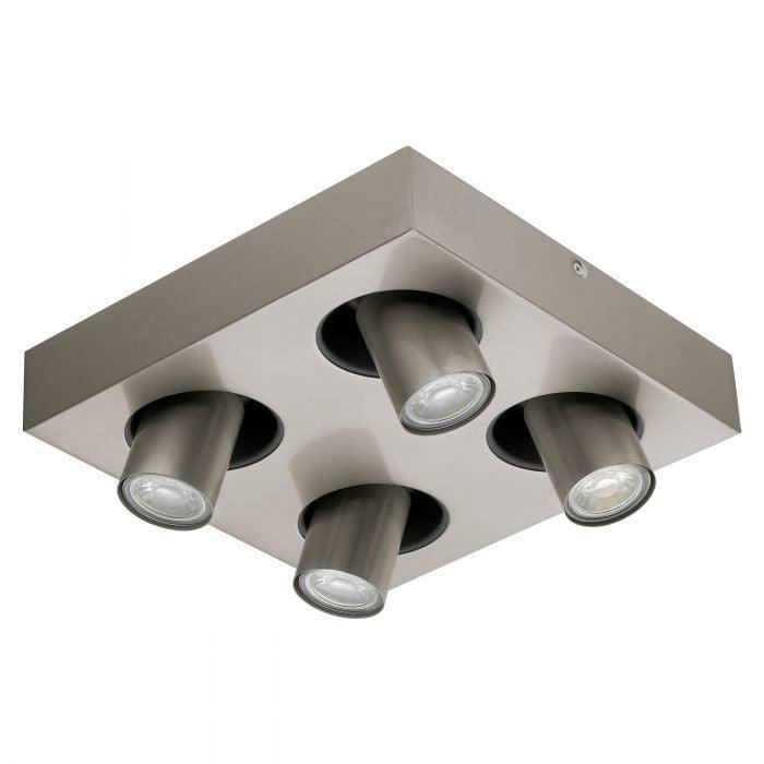 Satin Nickel Square GU10 Base Spot Flush Mount - LV LIGHTING