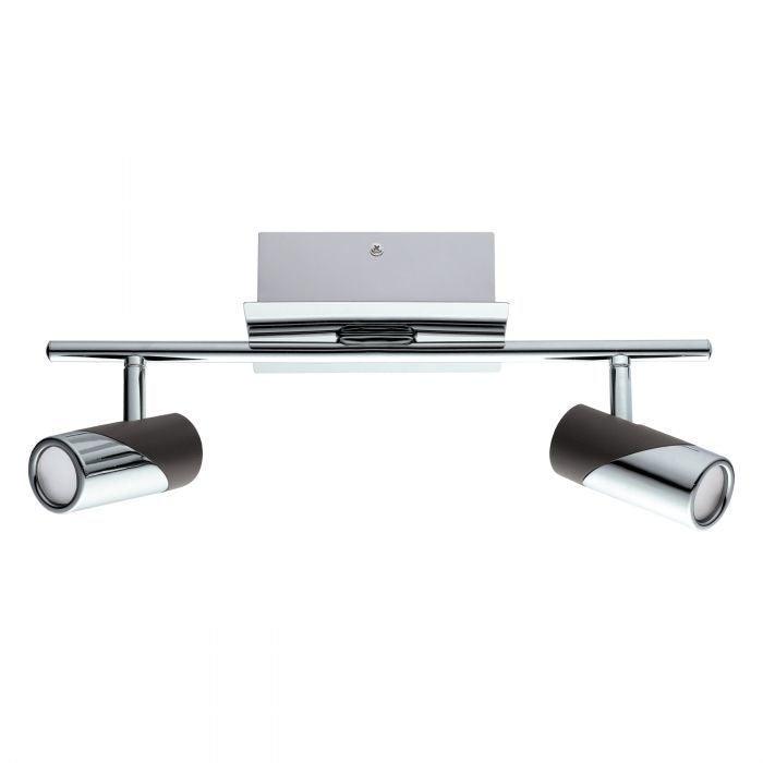 LED Chrome with Black Spot Track Light - LV LIGHTING