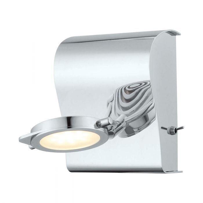 LED Chrome with Round Shade Spot Wall Sconce - LV LIGHTING