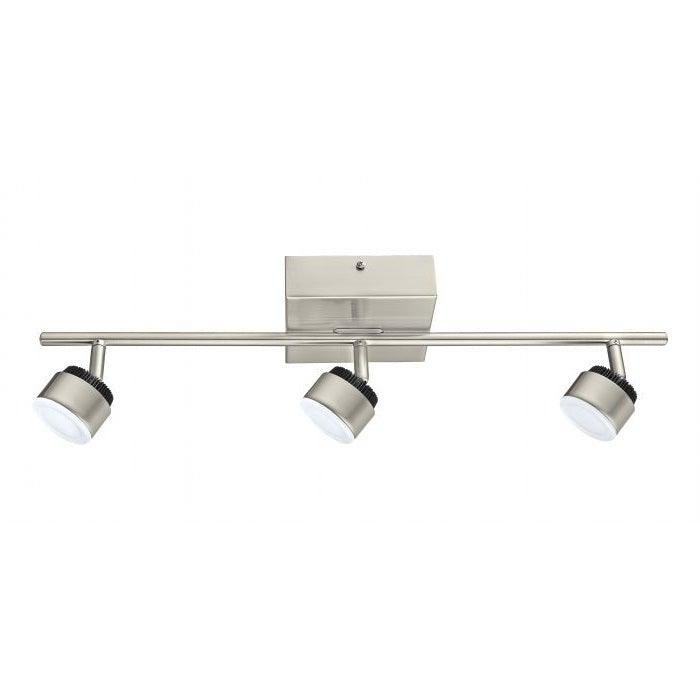 LED Satin Nickel with Black Spot Track Light - LV LIGHTING