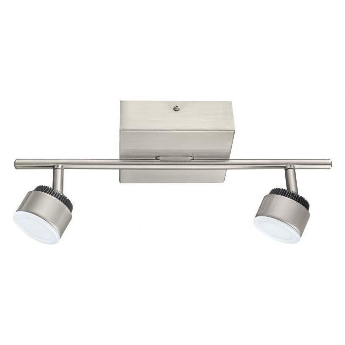 LED Satin Nickel with Black Spot Track Light - LV LIGHTING
