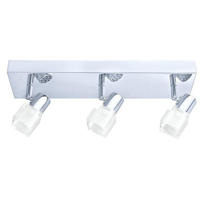 LED Chrome with Glass Shade Spot Track Light - LV LIGHTING