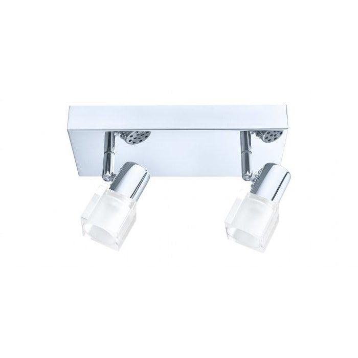 LED Chrome with Glass Shade Spot Track Light - LV LIGHTING