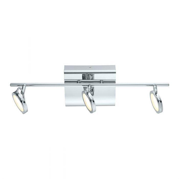 LED Chrome with Satin Glass Shade Spot Track Light - LV LIGHTING