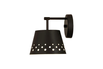 Steel with Dotted Shade Wall Sconce - LV LIGHTING