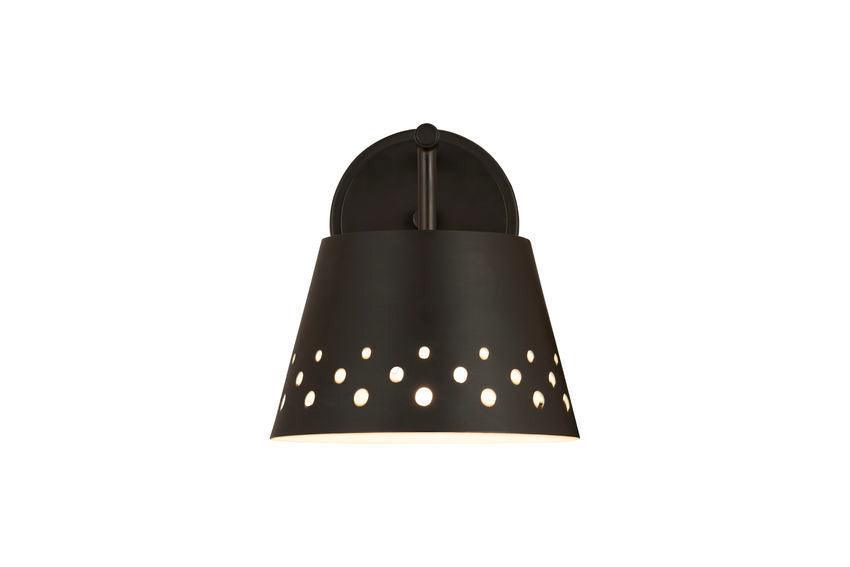 Steel with Dotted Shade Wall Sconce - LV LIGHTING